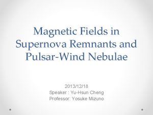 Magnetic Fields in Supernova Remnants and PulsarWind Nebulae