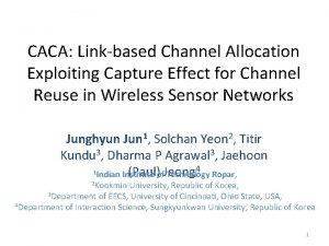 CACA Linkbased Channel Allocation Exploiting Capture Effect for