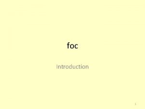 foc Introduction 1 Evolution of computers First abacus