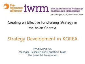 Creating an Effective Fundraising Strategy in the Asian