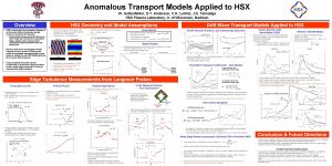 Anomalous Transport Models Applied to HSX W Guttenfelder