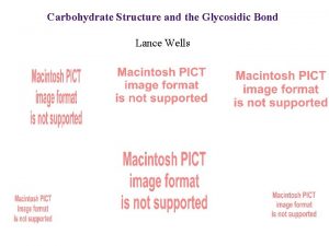 Carbohydrate Structure and the Glycosidic Bond Lance Wells