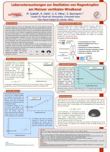 Laboruntersuchungen zur Oszillation von Regentropfen am Mainzer vertikalen