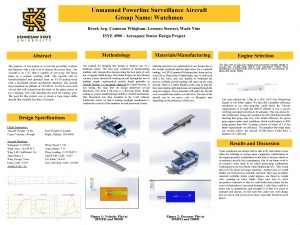 Unmanned Powerline Surveillance Aircraft Group Name Watchmen Brock