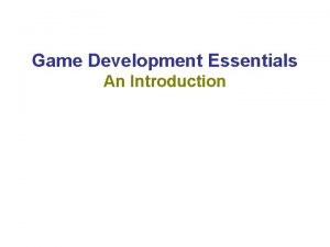 Game Development Essentials An Introduction Chapter 9 Audio