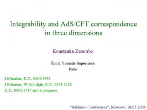 Integrability and Ad SCFT correspondence in three dimensions