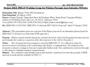 March 2003 doc IEEE 802 15 03125 r