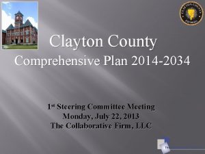 Clayton County Comprehensive Plan 2014 2034 1 st