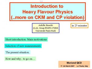B K Introduction to Heavy Flavour Physics more