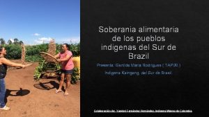Soberania alimentaria de los pueblos indigenas del Sur