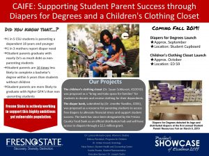 CAIFE Supporting Student Parent Success through Diapers for