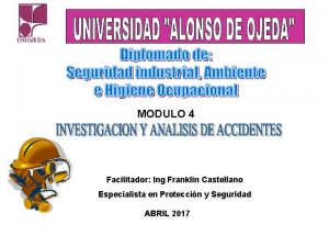 UNIOJEDA MODULO 4 Facilitador Ing Franklin Castellano Especialista