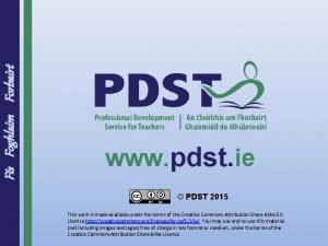 Fs Foghlaim Forbairt www pdst ie PDST 2015