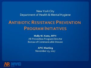 New York City Department of Health Mental Hygiene