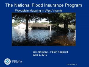 The National Flood Insurance Program Floodplain Mapping in