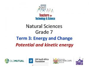 Natural Sciences Grade 7 Term 3 Energy and