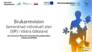 GITS Brukarrevision Samordnad individuell plan SIP i Vstra