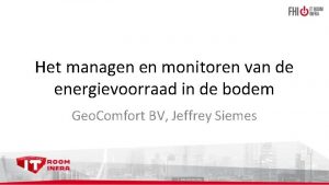 Het managen en monitoren van de energievoorraad in