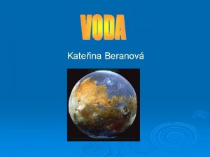 Kateina Beranov Systematick oxidant chemick slouenina vodku a