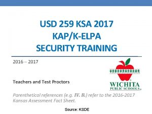 USD 259 KSA 2017 KAPKELPA SECURITY TRAINING 2016