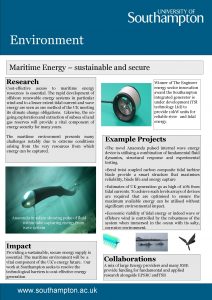 Environment Maritime Energy sustainable and secure Research Costeffective