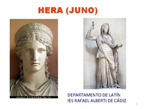 HERA JUNO DEPARTAMENTO DE LATN IES RAFAEL ALBERTI