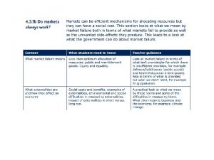 What market failure means Market failure is a