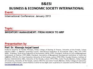 BESI BUSINESS ECONOMIC SOCIETY INTERNATIONAL Event International Conference