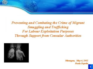 Preventing and Combating the Crime of Migrant Smuggling
