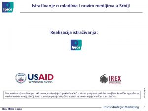 Istraivanje o mladima i novim medijima u Srbiji