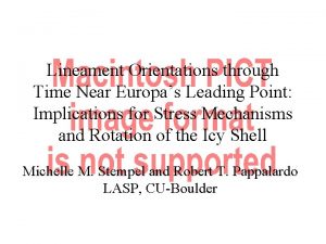 Lineament Orientations through Time Near Europas Leading Point