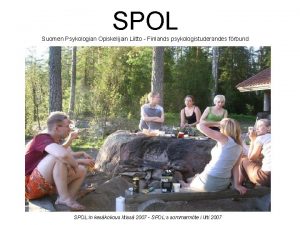 SPOL Suomen Psykologian Opiskelijain Liitto Finlands psykologistuderandes frbund