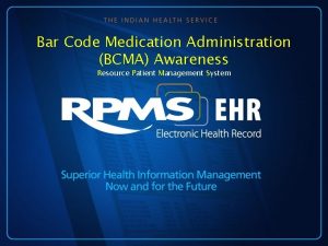 Bar Code Medication Administration BCMA Awareness Resource Patient