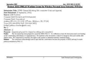 doc IEEE 802 15 02393 September 2002 Project