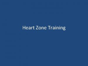 Heart Zone Training Resting Heart Rate HR changes