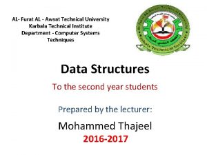 AL Furat AL Awsat Technical University Karbala Technical