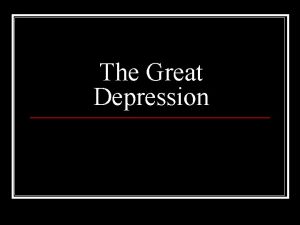 The Great Depression Book The Great Depression America