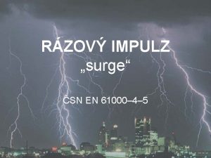 RZOV IMPULZ surge SN EN 61000 4 5