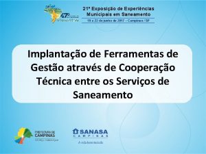 21 Exposio de Experincias Municipais em Saneamento 19