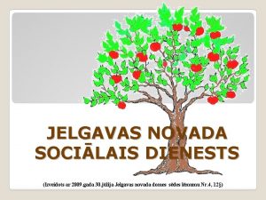 JELGAVAS NOVADA SOCILAIS DIENESTS Izveidots ar 2009 gada