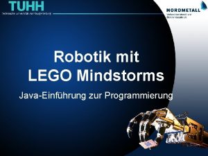 Robotik mit LEGO Mindstorms JavaEinfhrung zur Programmierung Variablen