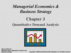 Managerial Economics Business Strategy Chapter 3 Quantitative Demand