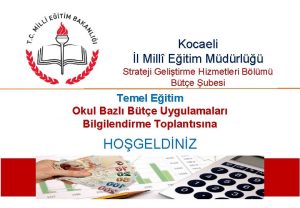 Kocaeli l Mill Eitim Mdrl Strateji Gelitirme Hizmetleri