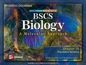 Chapter Menu Chapter Introduction Genetic Variation in Populations