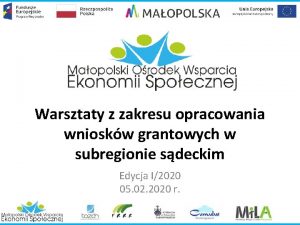 Warsztaty z zakresu opracowania wnioskw grantowych w subregionie