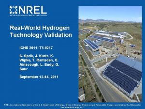 RealWorld Hydrogen Technology Validation ICHS 2011 T 5