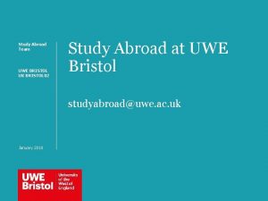 Study Abroad Team UWE BRISTOL UK BRISTOL 02