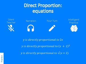 Direct Proportion equations Practice Silent Teacher Narration Your