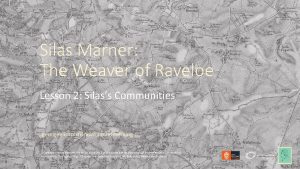 Silas Marner The Weaver of Raveloe Lesson 2