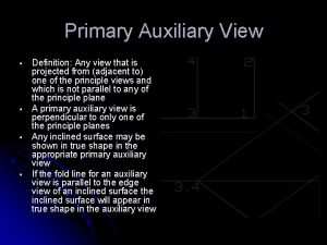 Auxiliary view definition